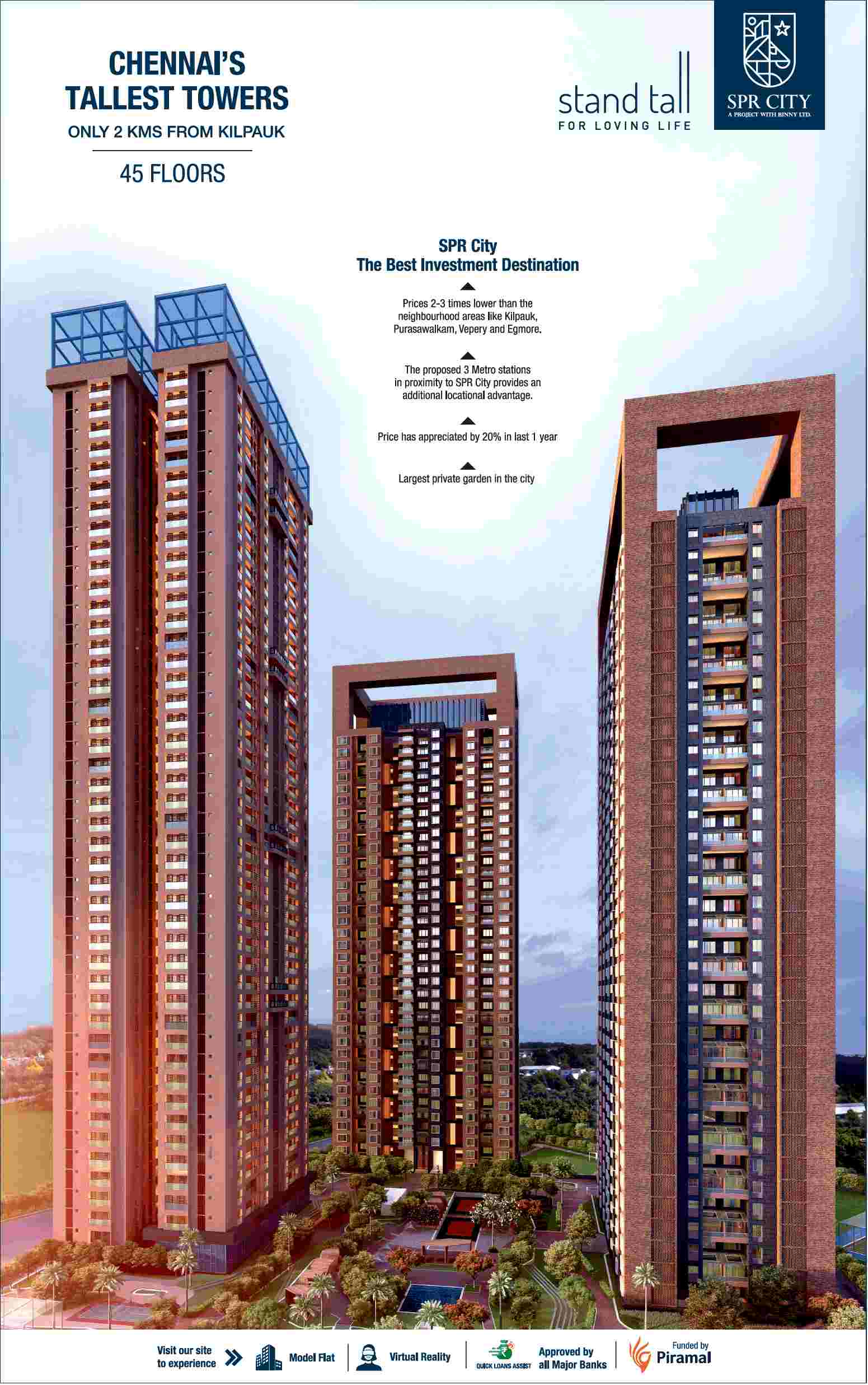 Book luxury apartments starting at a base price of Rs. 90 Lakhs at SPR City Highliving District in Chennai Update